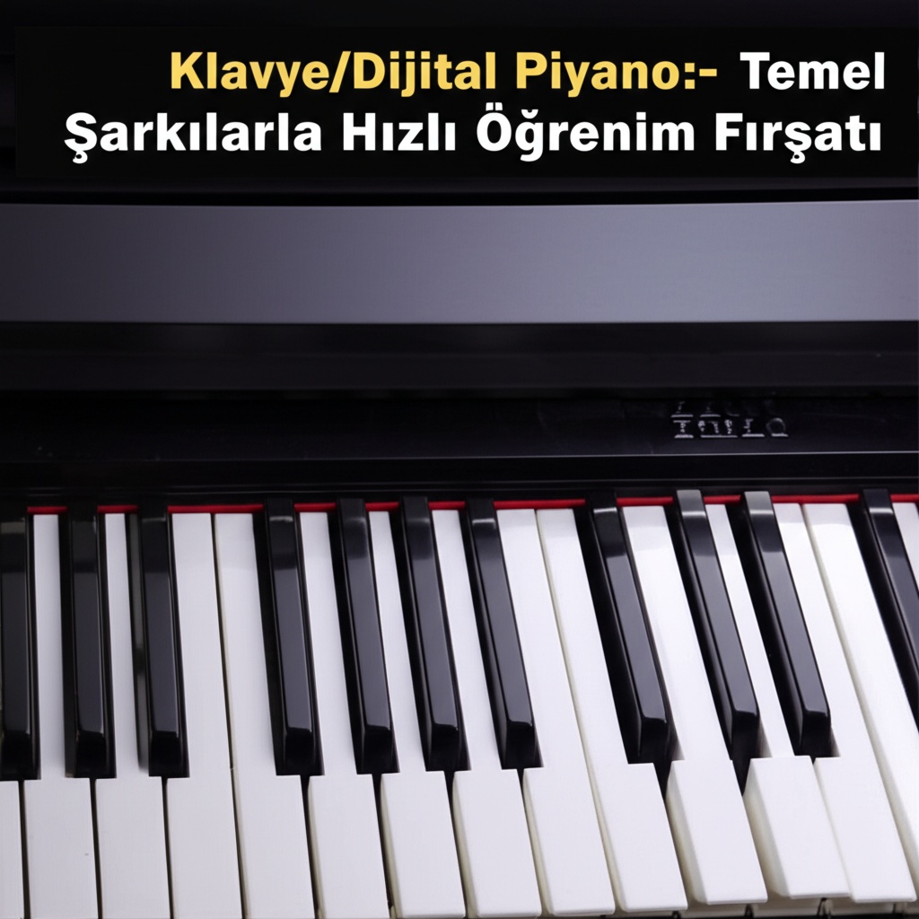 Klavye/Dijital Piyano: Temel Şarkılarla Hızlı Öğrenim Fırsatı